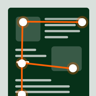 F reading pattern shown on a web page