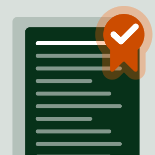 translated content with a certification mark on it