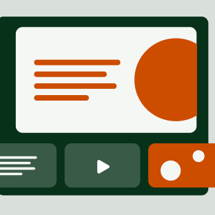 Presentation slides with text and image showing next and previous slides
