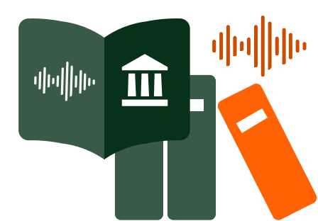 Books with knowledge icon of legal interpretation