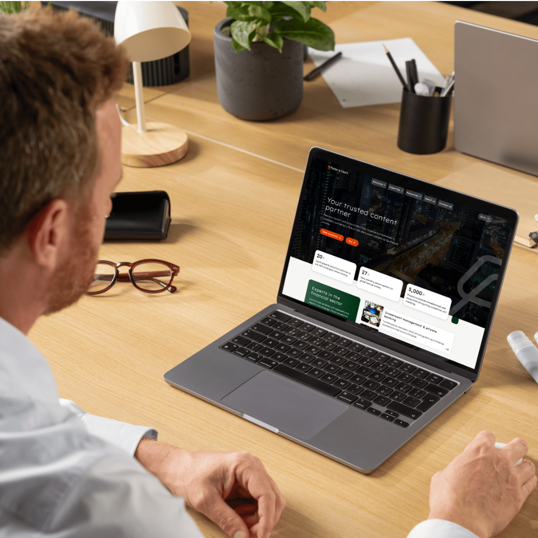 A client reviews the peter and clark website